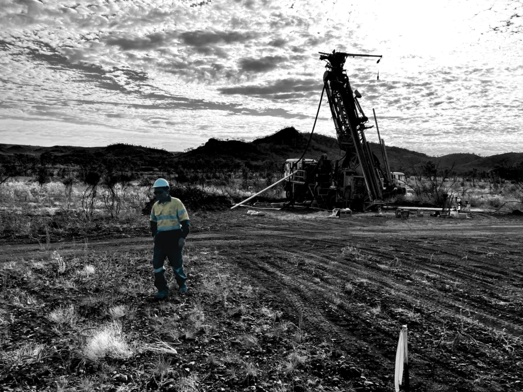 heavy drilling machinery open pit